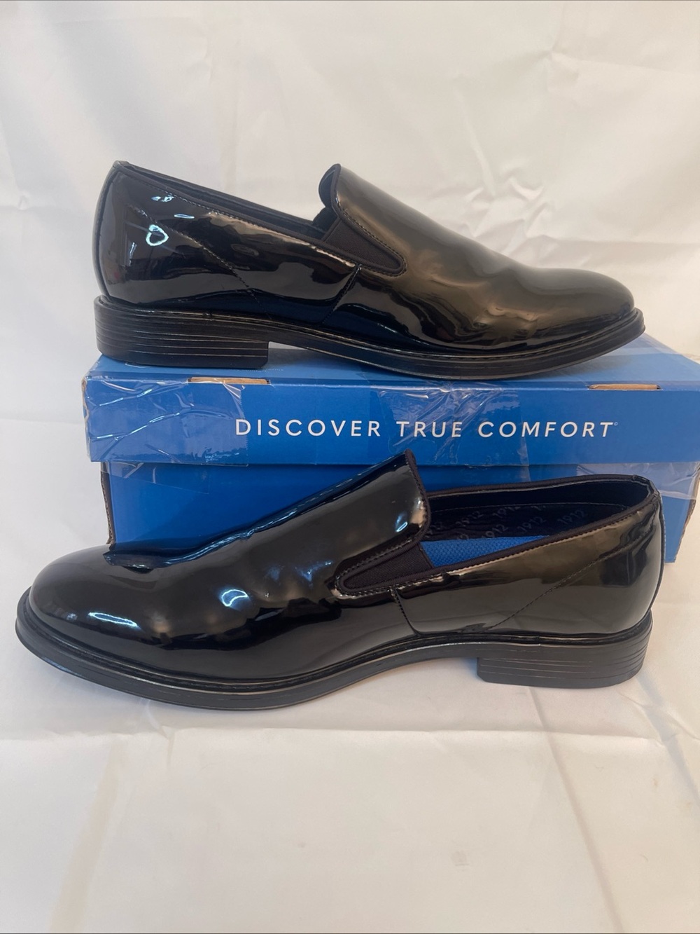 Nunn Bush Men's Black Patent Slip-On Loafers
